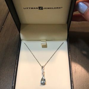 Beautiful aquamarine necklace. Never worn!